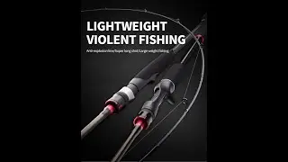 LINNHUE Fishing Rod 2.1/2.4m Spinning Baitcasting Rod 8kg  M/MH Lure Carbon Fiber Travel Carp Rod