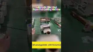 automatic film vinyl paper cutting machine#filmcuttingmachine #papercuttingmachine #rolltosheetcut