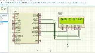 LCD(16X2) IN 4BIT MODE USING AVR ATmega32 in Assembly.(Code is in Desription).