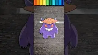 Helloween ✨️Gengar✨️ special!!!😈💜 #shorts #gengar #pokemon #helloween