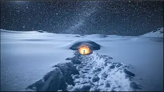 Blizzard Survival | Ice Cave Shelter In Deep Snow ❄️✨