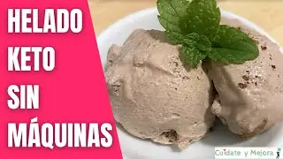 III▷ Receta de « HELADO » 🍧 SIN azúcar SIN máquina  Dieta KETO Cetogénica. Fácil y Rápido ⚡