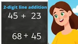How to learn 2 digit line addition in easy english language #speakenglishwithritika #maths #english