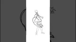 DESENHO DIGITAL POSE EXPRESSIVA #shorts  #digitalart #desenho #comodesenhar #howtodraw #manga #anime