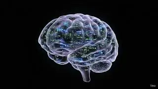 Neon Digital Brain 3D Loop &ndash; Matrix-Inspired AI Visualization