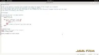 How to print triangle pattern in terminal using linux shell script - bash script examples in RHEL 9