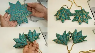 Kalidar Latkan Design | Latkan Banane ka Bilkul Asan Tarika | Designer Latkan for Blouse