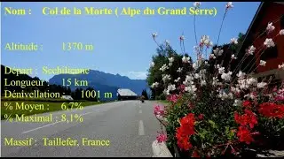 L'ALPE DU GRAND SERRE  VELO D'APPARTEMENT ET HOME TRAINER LA ROUTE DE LA MORTE   FRANCE,    ISÈRE