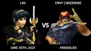 LSD (Marth) vs. Envy | Wizzrobe (C. Falcon) - SSBM Friendlies (6/30/2021)