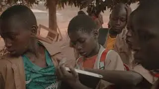 School donation in a local village where education is a major challenge