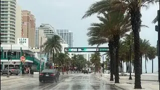 Rainy Fort Lauderdale Beach LIVE Florida