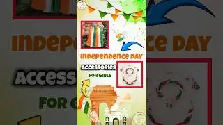 Independence day accessories with names/tricolour accessories/tiranga earrings/15 august accessories