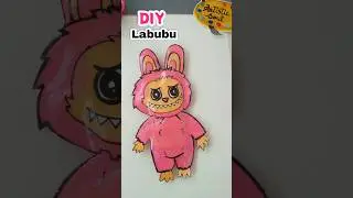 Labubu Doll DIY 😲😲 #labubu #diy #trending #craft