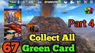 Collecting All Green Cards VOLCANO Map #4 OTR - Offroad Car Driving Game I DogbyteGames | Open World