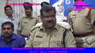 RAILWAY GRP CRIME NEWS PRESS MEET BY S P SRI G  ASHOK KUMAR