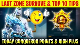 Day - 20 🇮🇳 Last Zone Survive & Top 10 Tips | Today Conqueror Points & High Plus Tips 🎯