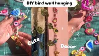 DIY wall hanging || Wall putty craft || Cute bird wall hanging || Home decor ideas