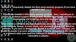 How to fix Error Java Installer Download failed Windows 10 | java download failed windows 10