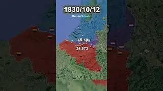 Belgian Revolution (1830) *Every Day with Units* #shorts #animation #map