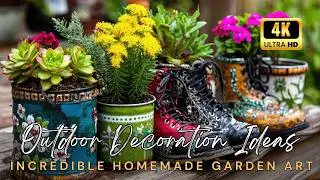 Incredible Homemade Garden Art: Create Amazing Outdoor Decoration Ideas