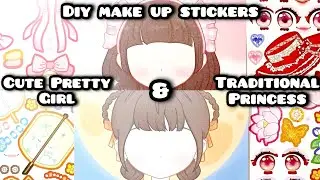 Diy Cute Pretty Girls & Traditional Princess Make Up Stickers