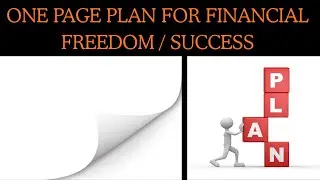 One Page Plan for Financial Freedom | Success | Wasif Fahim