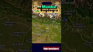 MUMBAI 🇮🇳 to BAGDOGRA 🇮🇳 Flight Route ✈️ Akasa Air Flight QP1385