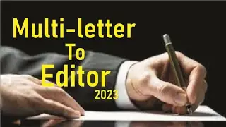 Multi-Letter to the Editor 2023