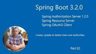 Spring Boot 3.2.0 - Spring Authorization Server - Create, Update & Delete  Users