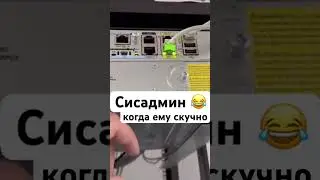 Когда сисадмину стало скучно на работе 😂 #сисадмин #сервер #интернет #сеть #скучно