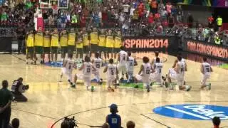 Tall Blacks haka vs. Lithuania