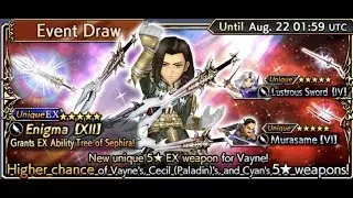 Dissidia Final Fantasy: Opera Omnia - Vayne Ex (Now my gem are at risk?) Event Draw