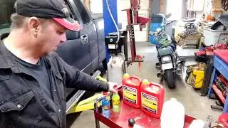2008 F-150 DIY Coolant Flush.  Remove the Block Drain and Clean the Expansion Tank.