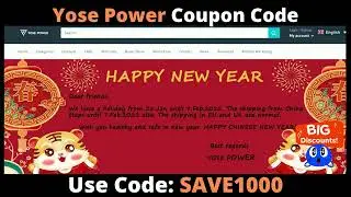 Use Code: SAVE1000 | Yose Power Coupon Code | Yose Power Discount Code |