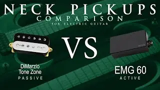 DiMarzio TONE ZONE vs EMG 60 - Neck Guitar Pickup Comparison Tone Demo