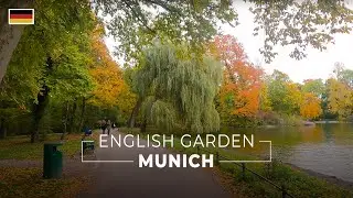 Munich English Garden Walking Tour [Classical Music][Fall 2022][4K]