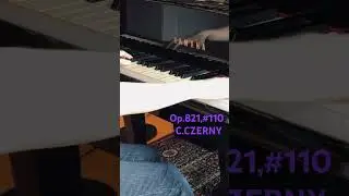 🎹Need the exercise?▶️#110:Op.821,160 Eight measure Exercise- C.CZERNY#shorts #piano