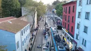 Sultanahmet Tramvay Hattı | İstanbul Street View 4K Aerial (DJI Mini 4K)