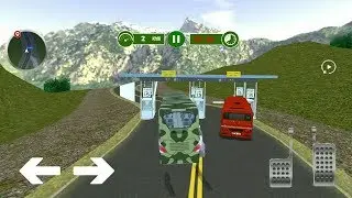Army Bus Driving 2017   Military Coach Transporter Game, Gameplay