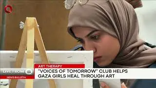 'Voices of Tomorrow' club offers Gaza girls escape from war through art
