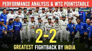 Greatest fightback by India to level the series 2-2 | Performance Analysis & WTC Pointstable