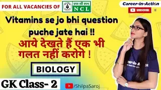 Important question from Vitamins topic for Ncl exams #GK | Class 2 #Biology #ncl #gk