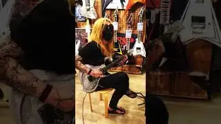 【試奏】ESP FRX Liquid Metal Silver SEYMOUR DUNCAN Pegasus PU & Marshall AMP test play 1 #shorts
