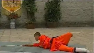 Shaolin Kung Fu rare weapons: 3-section staff