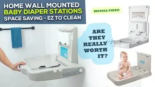 How to Install Foundations & Modundry Wall Mount Baby Diaper Changing Station / Table