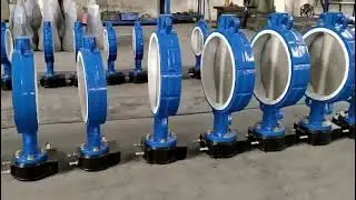 Wafer butterfly valve with PTFE seat