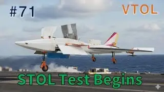 VTOL RC Airplane 71 (STOL Test) #rc #f-35 #vtol #teensy4