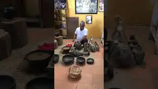 Oaxaca black pottery demonstration part 1