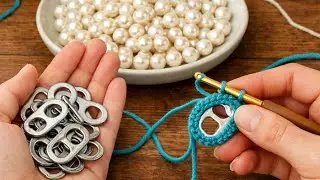 New crochet design 😍 making with OPENİNG RİNG 😍 easy crochet for beginners 