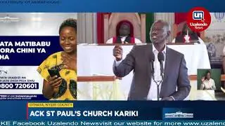 'Congratulations! Those who borrow from Hustler Fund and pay back are people from Nyeri County' Ruto